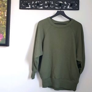 Aerie Green Pocket City Sweatshirt